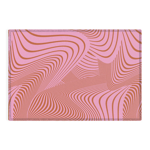 Gabriela Fuente Pink Future Outdoor Rug