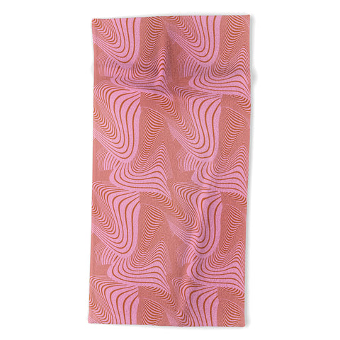 Gabriela Fuente Pink Future Beach Towel
