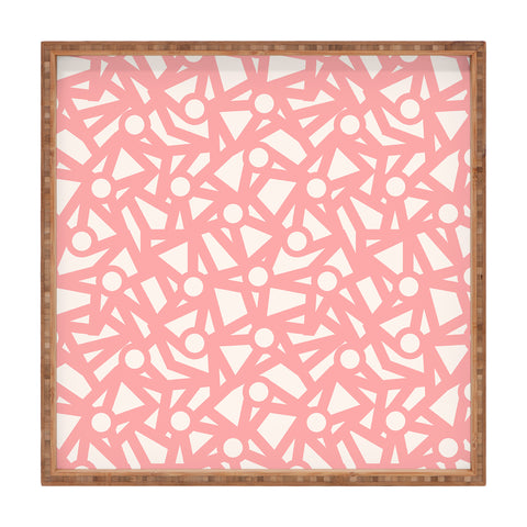Gabriela Fuente PInk LIfe Square Tray