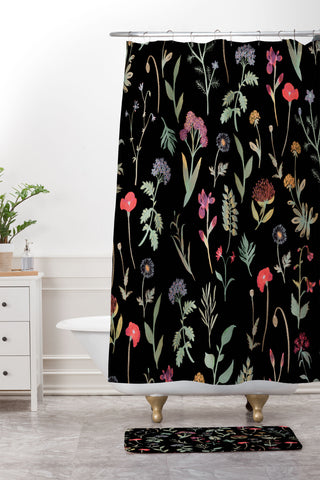Gabriela Fuente Spring night Shower Curtain And Mat