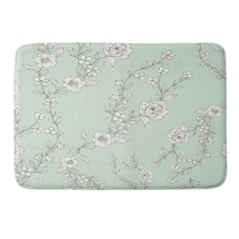 Gabriela Fuente Summer Romance Memory Foam Bath Mat