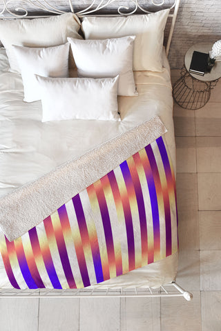 Gabriela Fuente Sunrise summer Fleece Throw Blanket