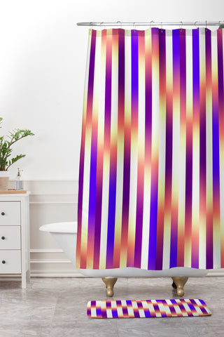 Gabriela Fuente Sunrise summer Shower Curtain And Mat