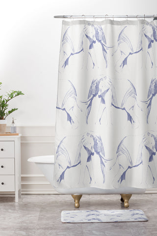 Gabriela Fuente The Elephant in the Room Shower Curtain And Mat