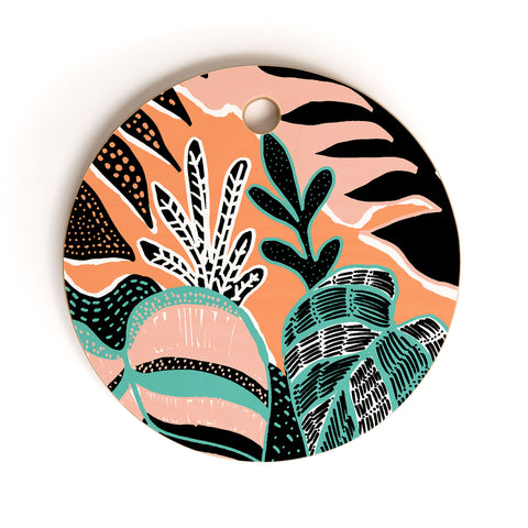 Gabriela Fuente The tropicana Cutting Board Round