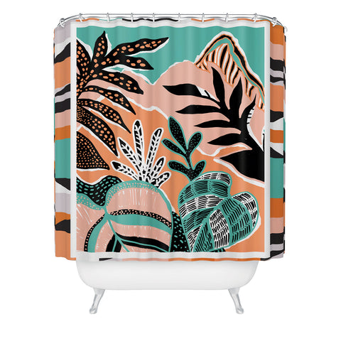Gabriela Fuente The tropicana Shower Curtain