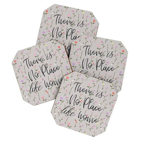 Gabriela Fuente there is no place like home Coaster Set