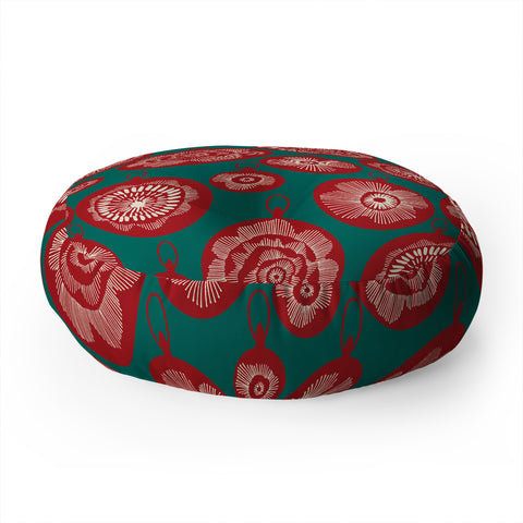 Gabriela Fuente Time 4 Christmas Floor Pillow Round