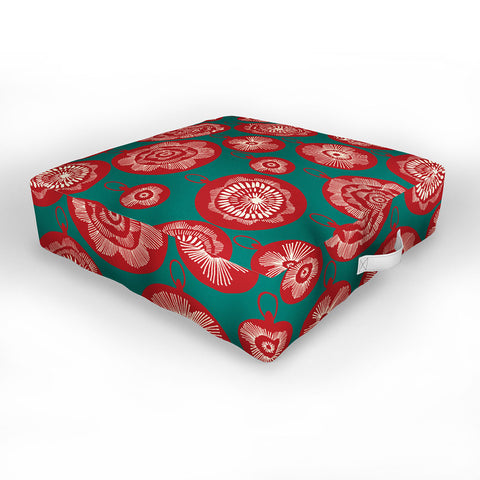 Gabriela Fuente Time 4 Christmas Outdoor Floor Cushion