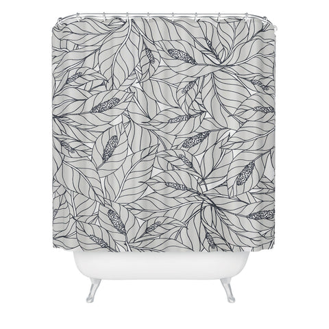 Gabriela Fuente tropical white Shower Curtain