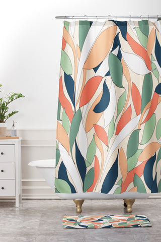 Gabriela Fuente tropicool Shower Curtain And Mat