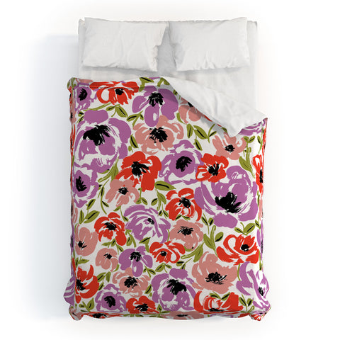 Gabriela Fuente Ultra Flora Duvet Cover