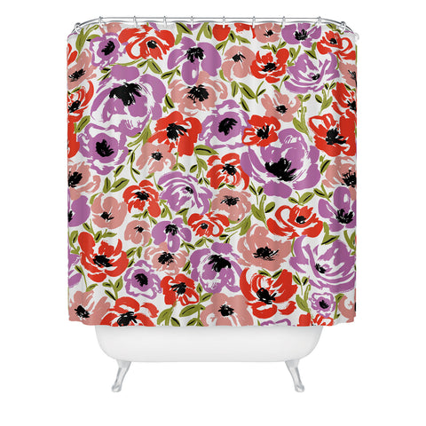 Gabriela Fuente Ultra Flora Shower Curtain