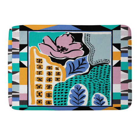 Gabriela Fuente Vacation Abstraction Memory Foam Bath Mat