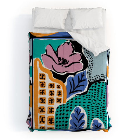Gabriela Fuente Vacation Abstraction Comforter
