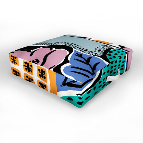 Gabriela Fuente Vacation Abstraction Outdoor Floor Cushion