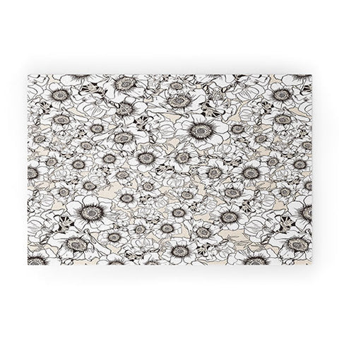 Gabriela Fuente White garden Welcome Mat