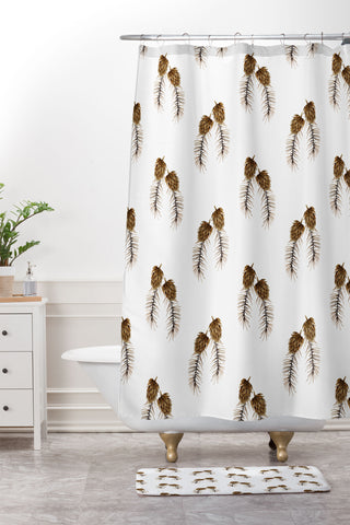 Gabriela Fuente winter fest Shower Curtain And Mat