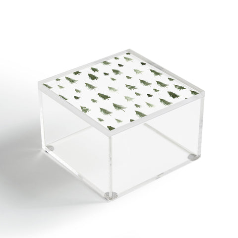 Gabriela Fuente winter forest Acrylic Box
