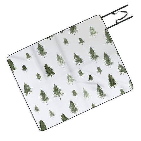 Gabriela Fuente winter forest Picnic Blanket