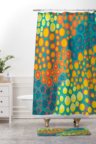 Gabriela Larios Alegra Bright Shower Curtain And Mat