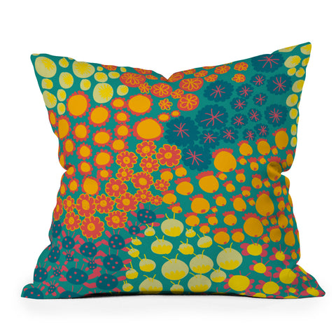Gabriela Larios Alegra Bright Throw Pillow