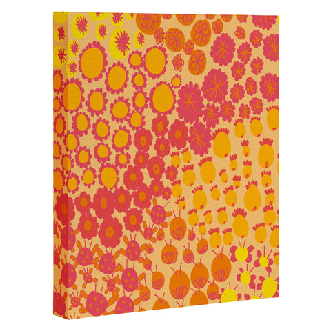 Gabriela Larios Alegra Orange Art Canvas