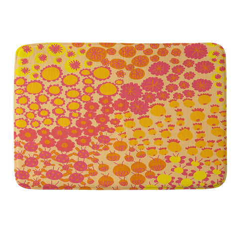 Gabriela Larios Alegra Orange Memory Foam Bath Mat