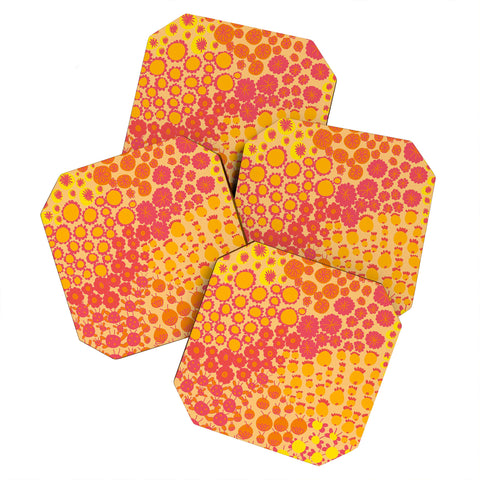 Gabriela Larios Alegra Orange Coaster Set