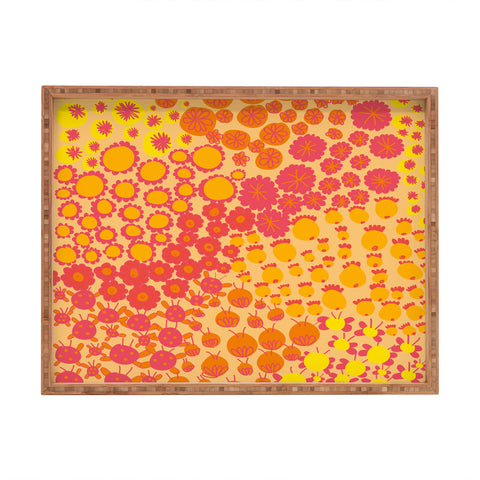 Gabriela Larios Alegra Orange Rectangular Tray