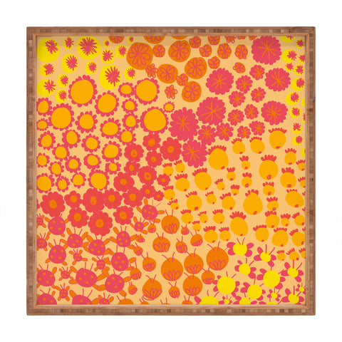 Gabriela Larios Alegra Orange Square Tray