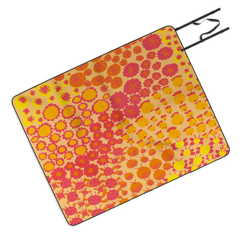Gabriela Larios Alegra Orange Picnic Blanket