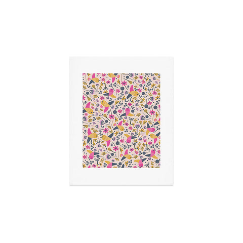 Gabriela Larios Birds and Leaves Art Print