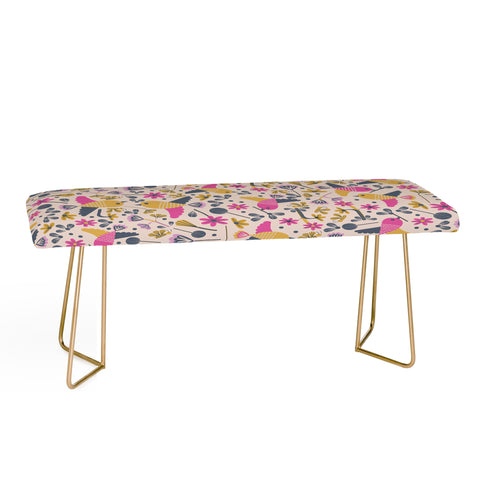 Gabriela Larios Birds and Leaves Bench