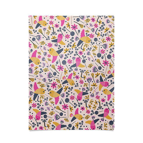 Gabriela Larios Birds and Leaves Poster