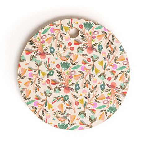 Gabriela Larios Birdsong Cutting Board Round