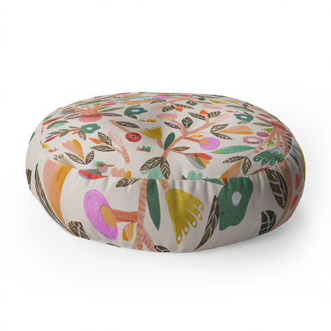 Gabriela Larios Birdsong Floor Pillow Round