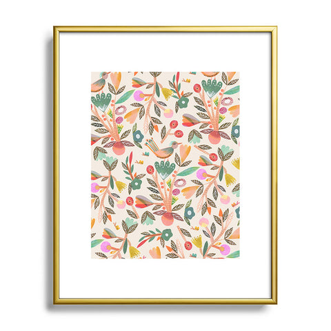 Gabriela Larios Birdsong Metal Framed Art Print