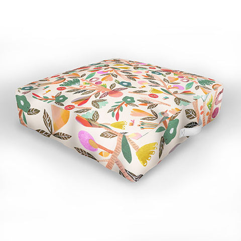 Gabriela Larios Birdsong Outdoor Floor Cushion
