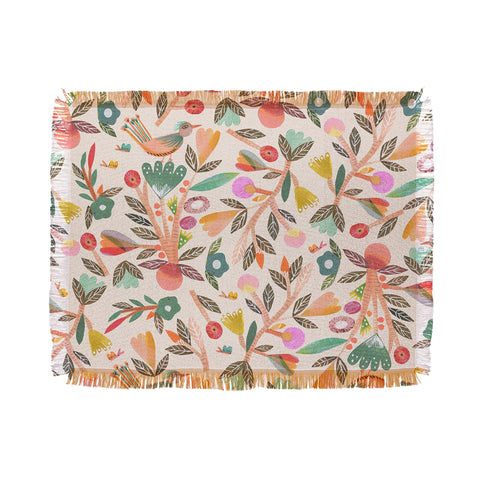 Gabriela Larios Birdsong Throw Blanket