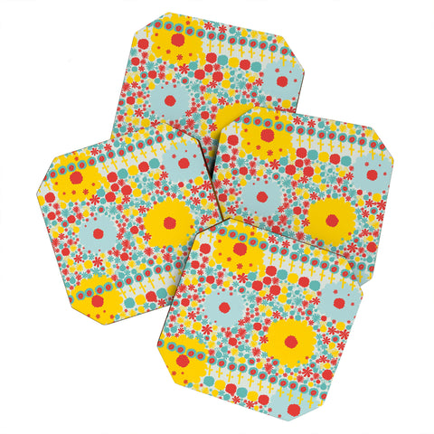 Gabriela Larios Blumenfield Bright Coaster Set