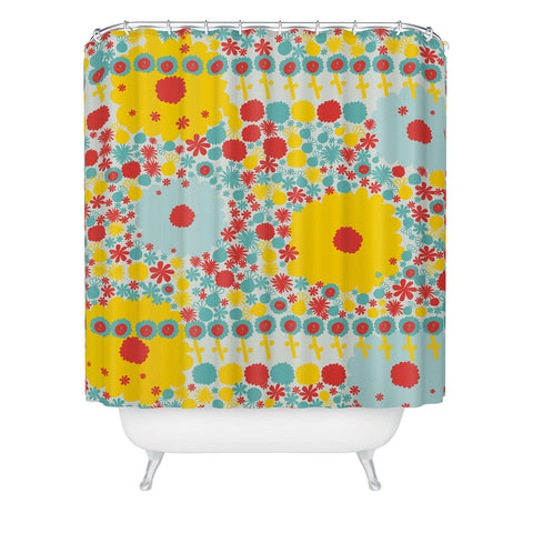 Gabriela Larios Blumenfield Bright Shower Curtain