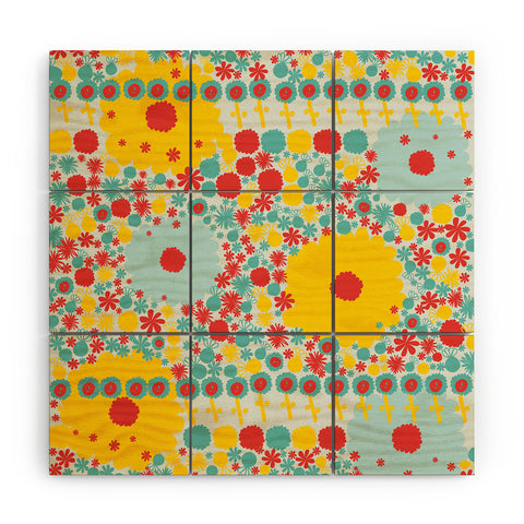 Gabriela Larios Blumenfield Bright Wood Wall Mural