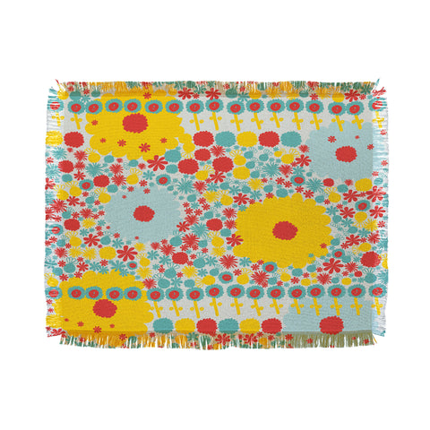Gabriela Larios Blumenfield Bright Throw Blanket