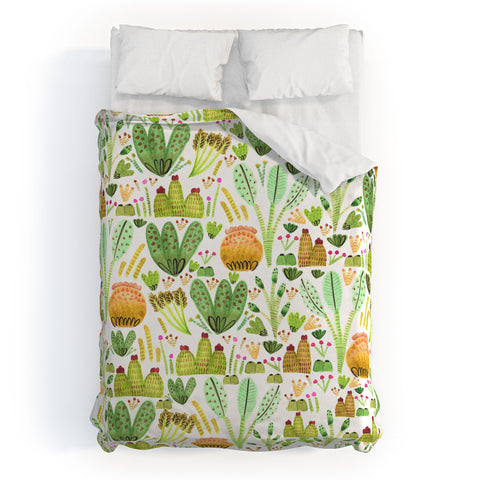 Gabriela Larios Cacti Garden Duvet Cover