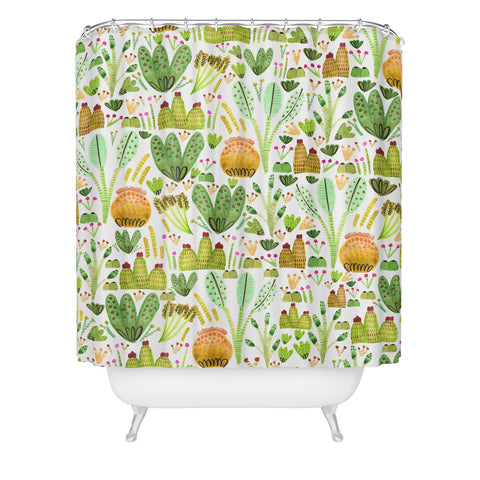 Gabriela Larios Cacti Garden Shower Curtain