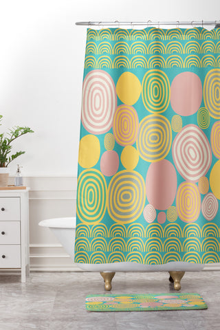 Gabriela Larios Candi 2 Shower Curtain And Mat