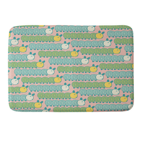 Gabriela Larios Caterpillars Memory Foam Bath Mat
