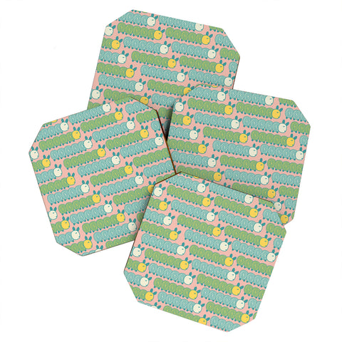 Gabriela Larios Caterpillars Coaster Set