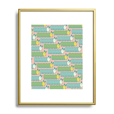 Gabriela Larios Caterpillars Metal Framed Art Print